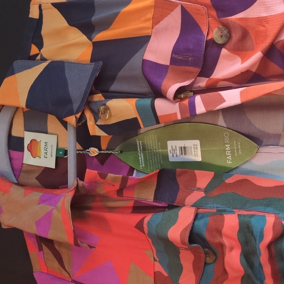 FARM Rio Graphic Scarves Shirtdress - Picture 2 of 7